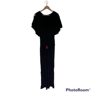 Anthropologie Raga Off-Shoulder Black Jumpsuit Women’s Small